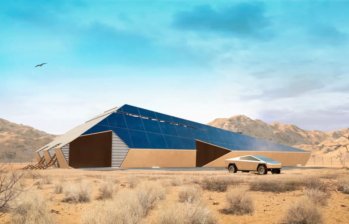 Cyberhouse, casa-concept cu design futurist inspirată de Tesla Cybertruck