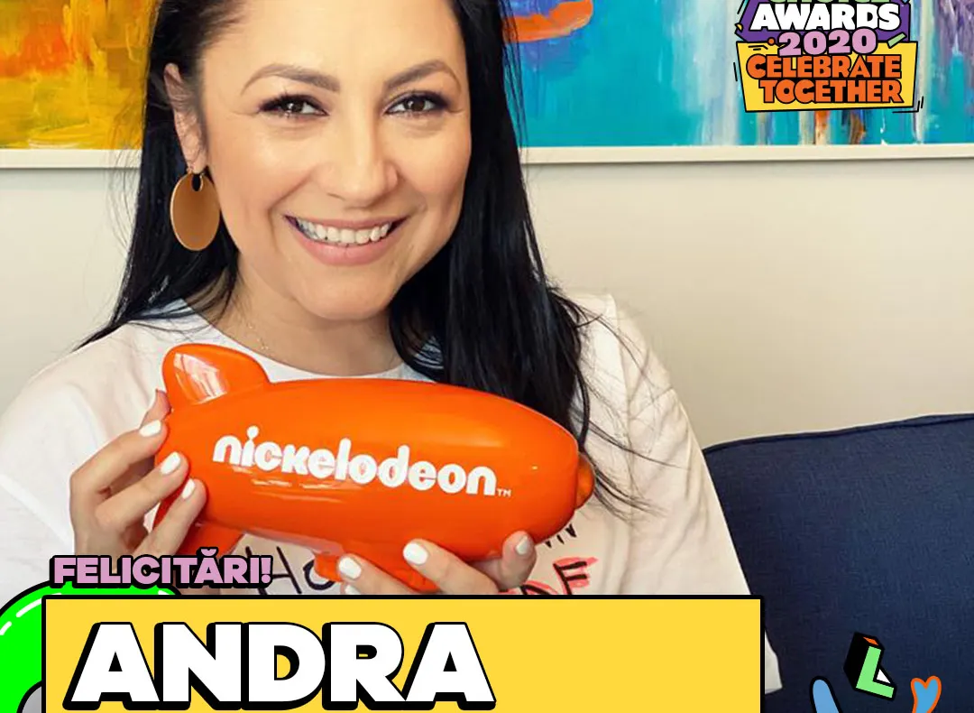 Andra e primul artist român câștigător al unui premiu Kids' Choice Awards