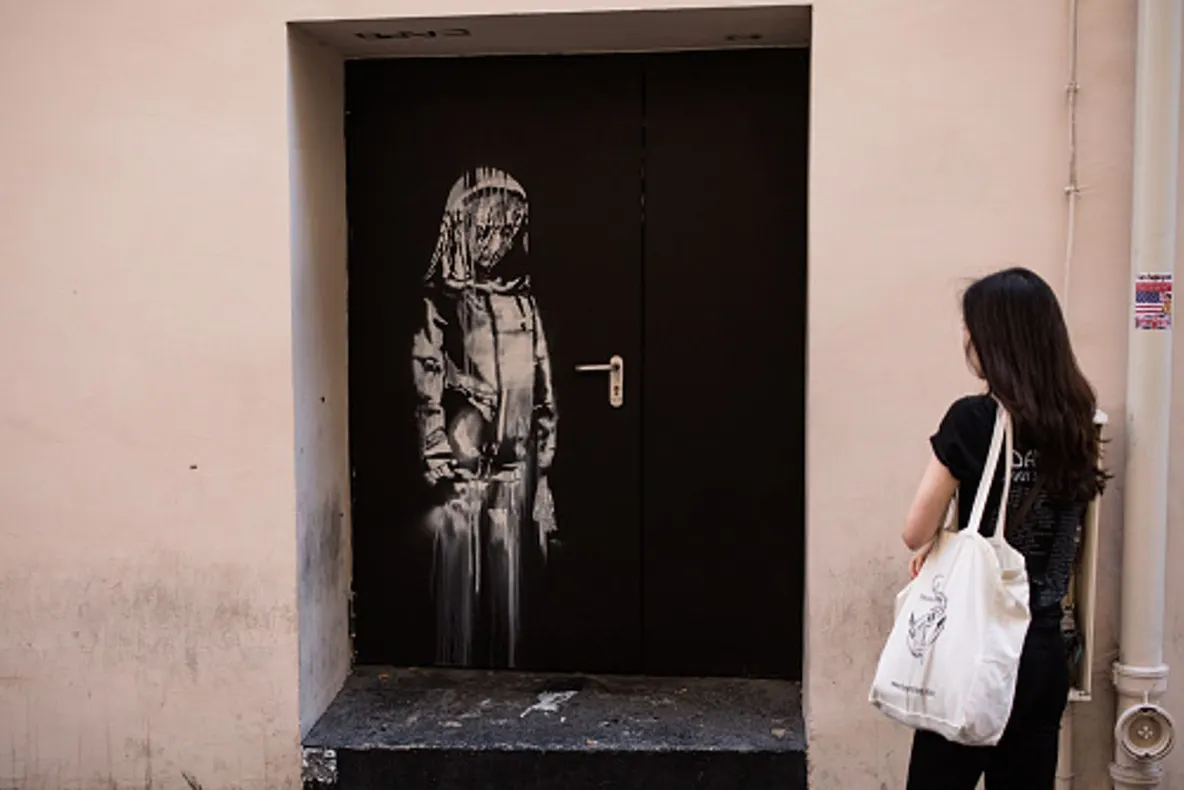 Lucrarea lui Banksy, furată în 2019, găsită în Italia