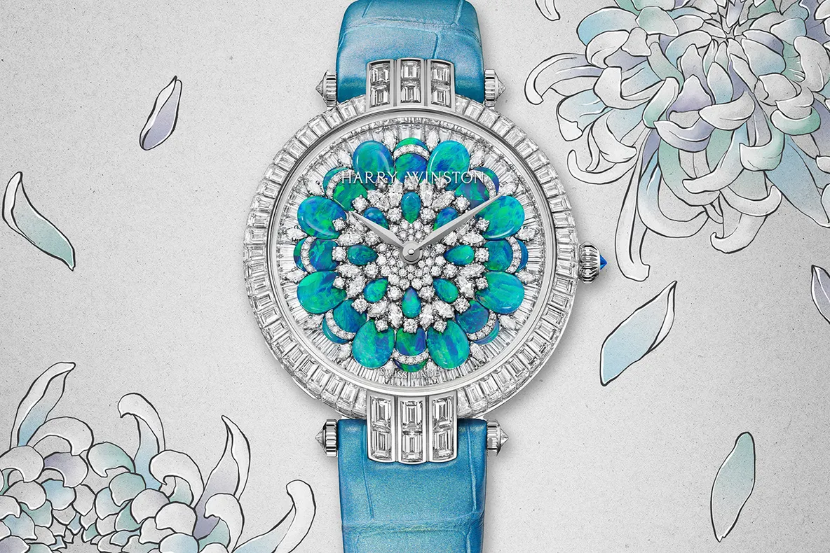 Harry Winston reinventează crizantema cu noul ceas bijuterie