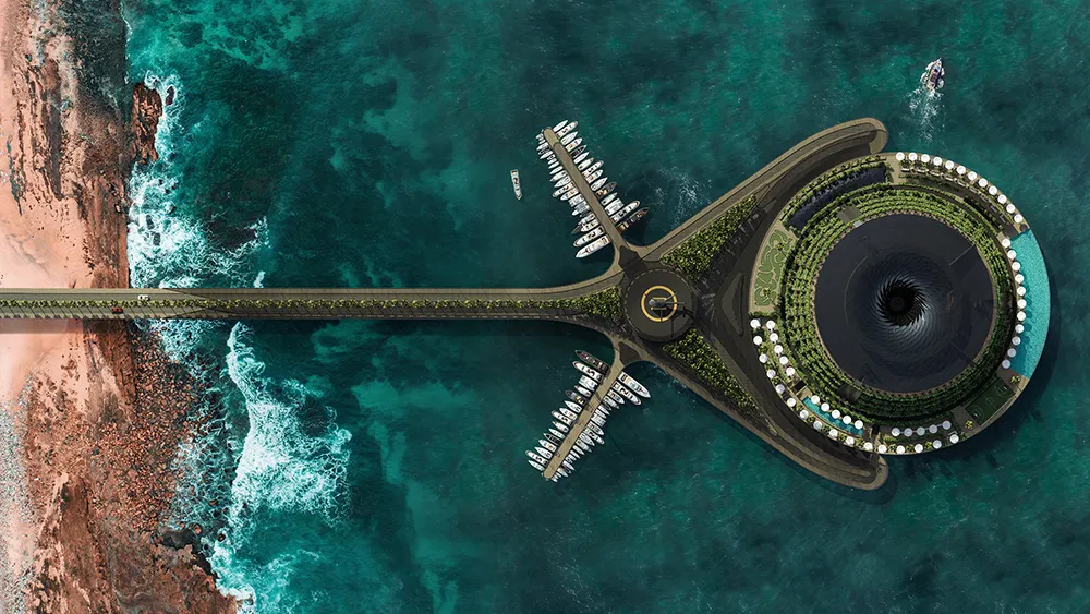 Un hotel plutitor, care se învârte în mare, va fi construit în Qatar