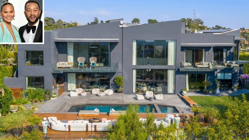 John Legend și Chrissy Teigen și-au vândut casa din Beverly Hills cu 16,8 mil. $. Imagini spectaculoase din interior!