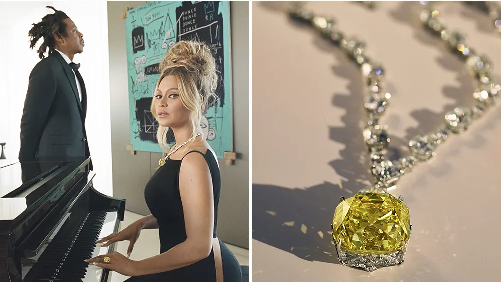 Beyoncé, Jay-Z și diamantul galben de 128 de carate din noua campanie Tiffany