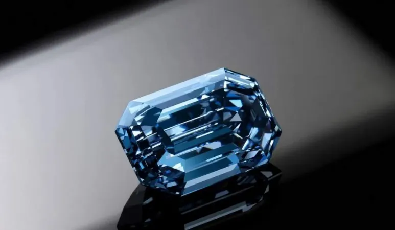 Cel mai mare diamant albastru din lume, adjudecat! Cu cât s-a vândut