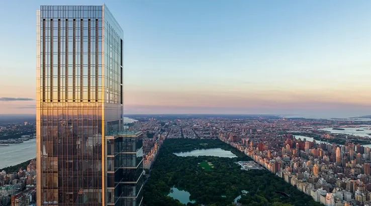 Preț record pentru un penthouse din New York, aflat în vârful celei mai înalte clădiri rezidențiale din lume