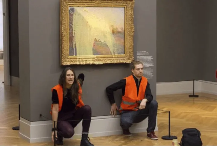 Lucrare de Monet în Germania, vandalizată de activiștii de mediu! Tabloul valorează 110 mil. euro
