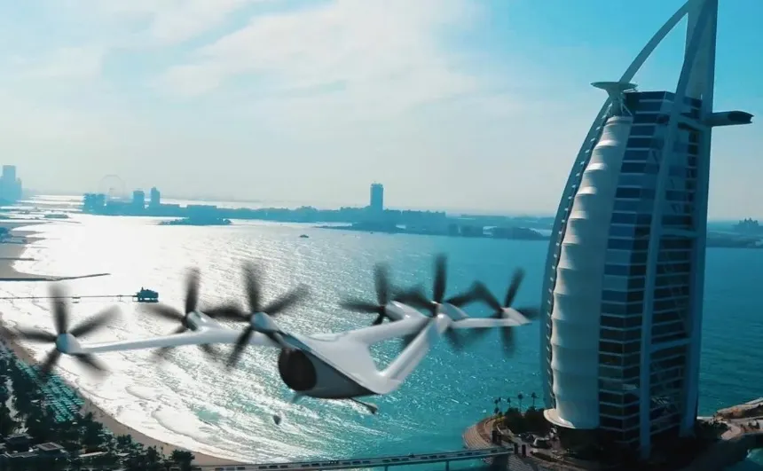 Dubai speră să inaugureze o rețea complet funcțională de taxiuri zburătoare până în 2026