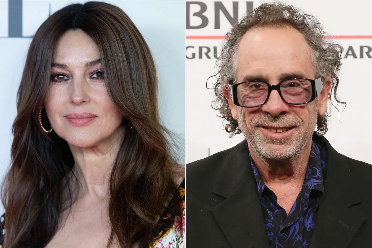 Tim Burton și Monica Bellucci, la prima lor apariție pe covorul roșu în calitate de cuplu