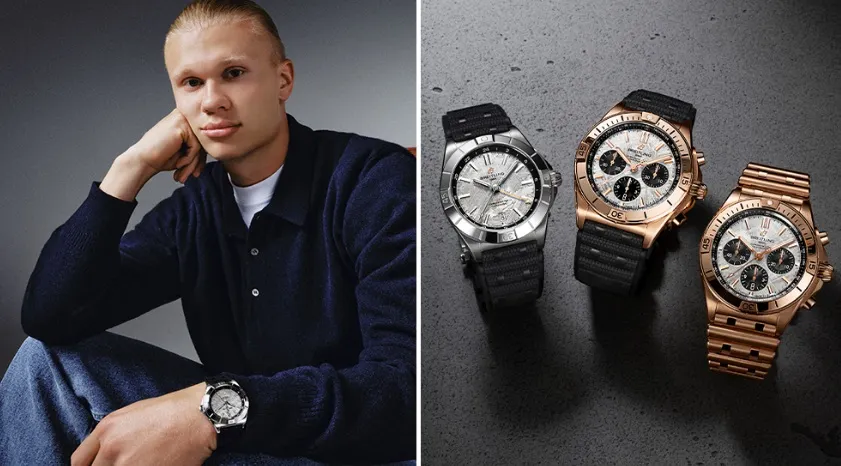 Breitling și starul fotbalului Erling Haaland au colaborat pentru o colecție de ceasuri în ediție limitată