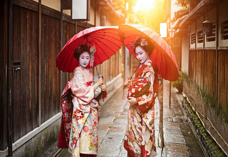 Geisha, Kyoto, turiști